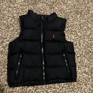 Water-Repellent Down Vest / Navy Blue / 12M